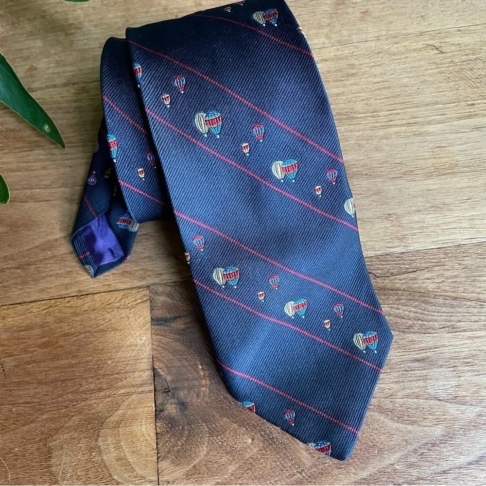 Vintage H. P. Scott Hot Air Balloon Novelty Silk Men’s Tie